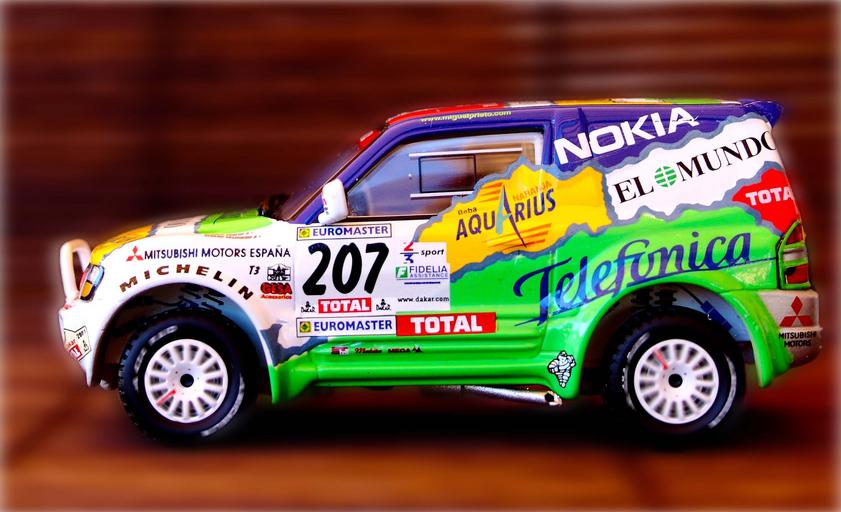 car covered in sponsors