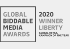 Global Biddable Media Awards 2020 winner
