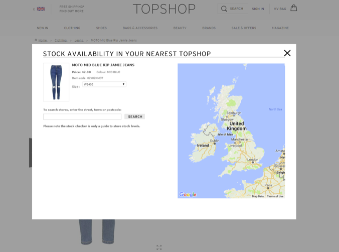 Top Shop Local Stock Information