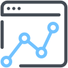 website data analytics icon